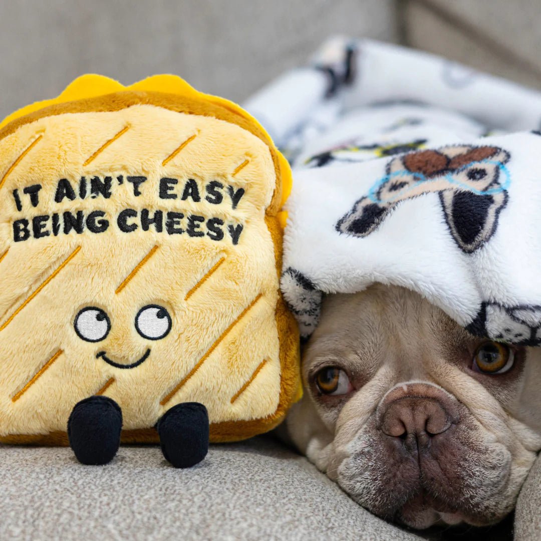 Punchkins - It Ain't Easy Being Cheesy Grilled Cheese Plush Toy - Owl & Goose Gifts