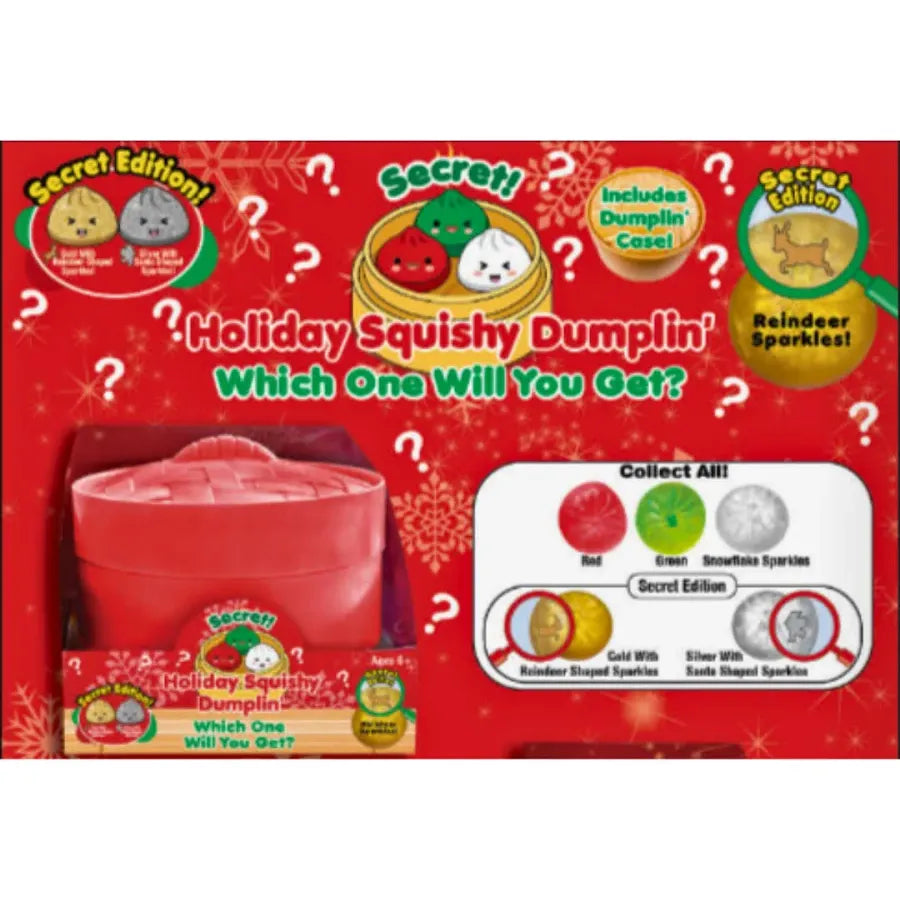Zorbitz Surprise Holiday Dumplin' 3.5 Inch Squishy Sensory Toy