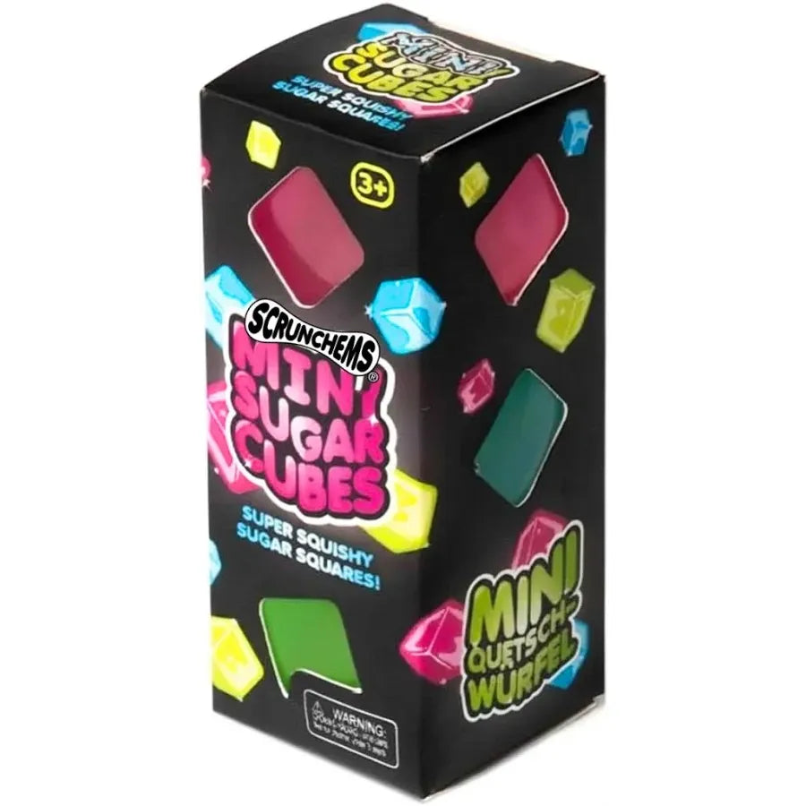 Scrunchems Mini Sugar Cubes 1.5 Inch Squishy Sensory Toy - Set of 3