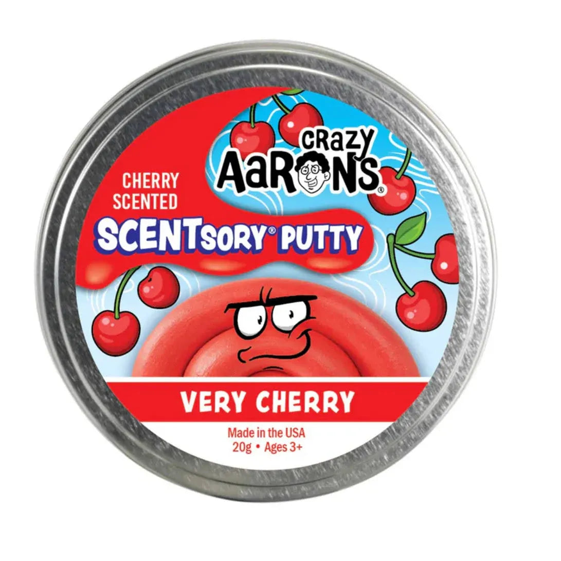Crazy Aarons SCENTsory® Very Cherry Medium 2.75 Inch Thinking Putty Tin