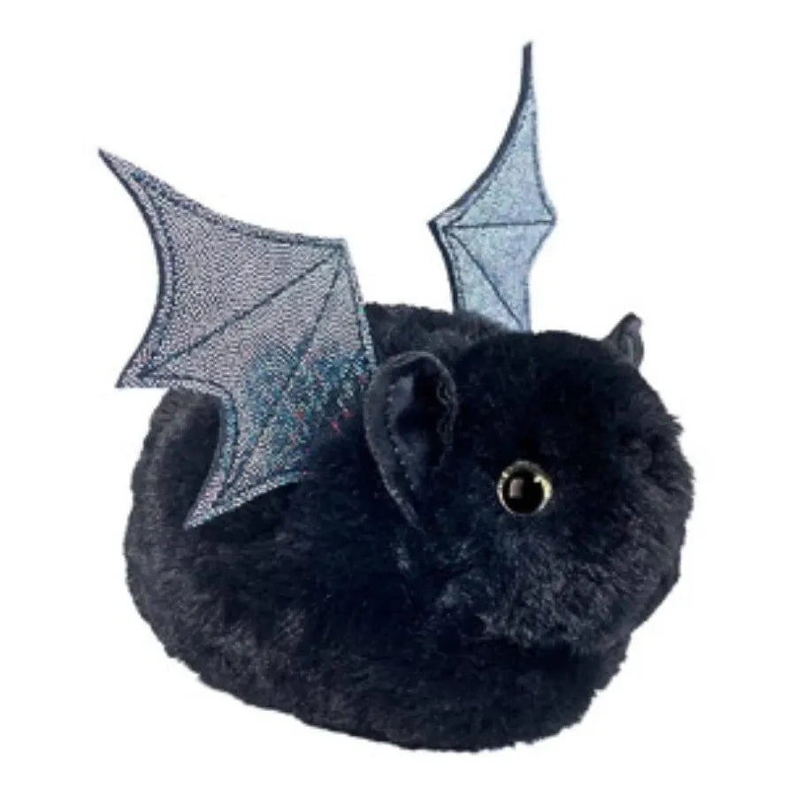 Douglas 5 Inch Black Bat with Sparkle Wings Halloween Plush Toy