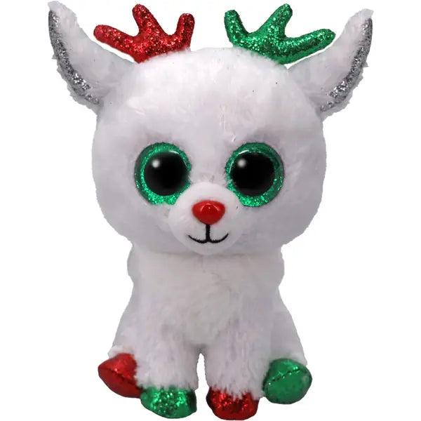 Ty Beanie Boos 8 Inch Snowdrop the Reindeer Christmas Plush Toy
