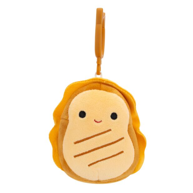 Squishmallow 3.5 Inch Lil Gouda the Grilled Cheese Plush Clip