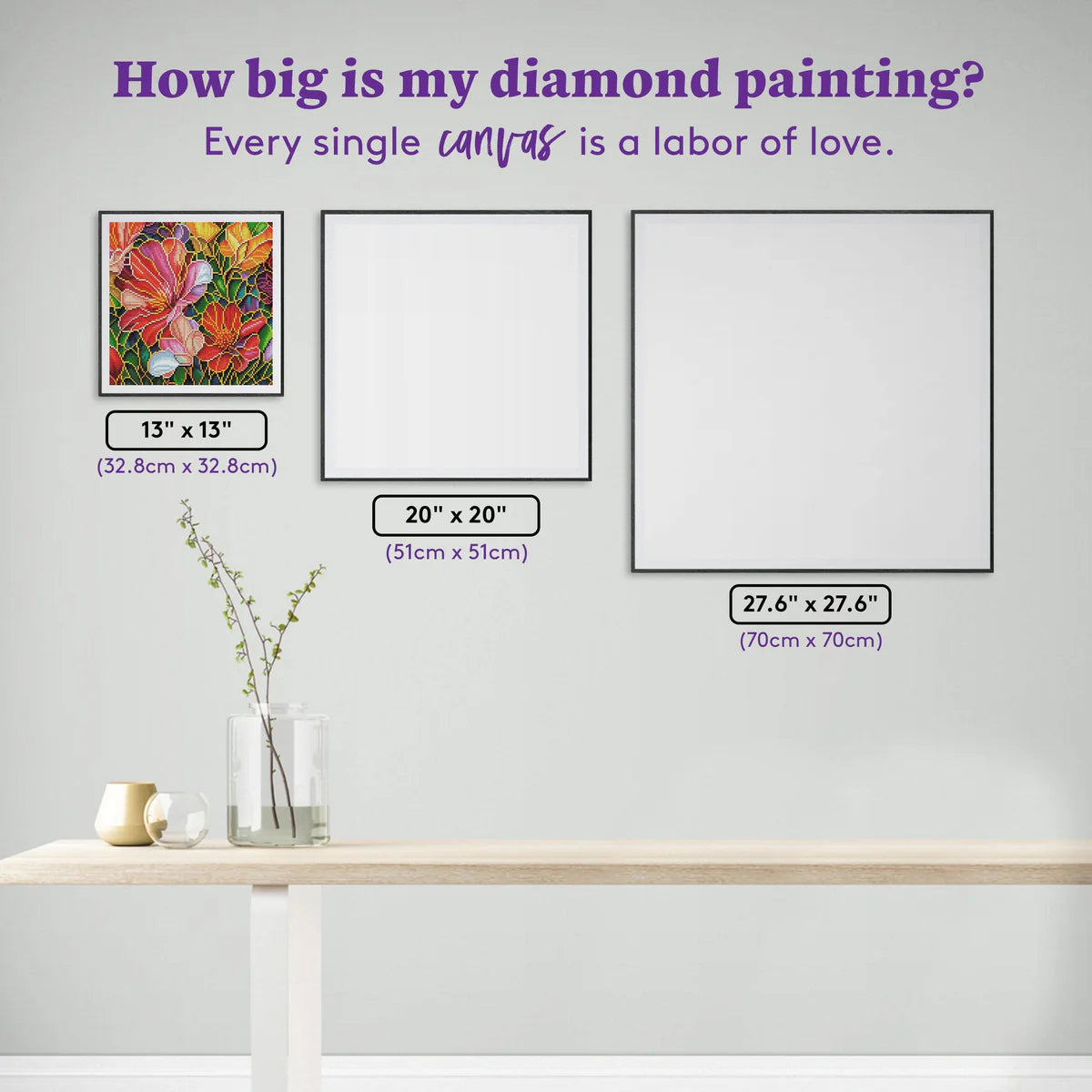 Diamond Art Club Stained Glass Flower Diamond Painting Kit