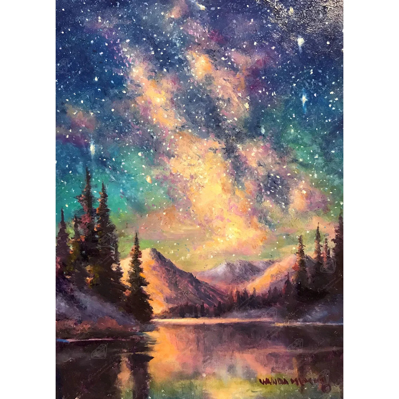 Diamond Art Club Starry Night - Night Music Diamond Painting Kit