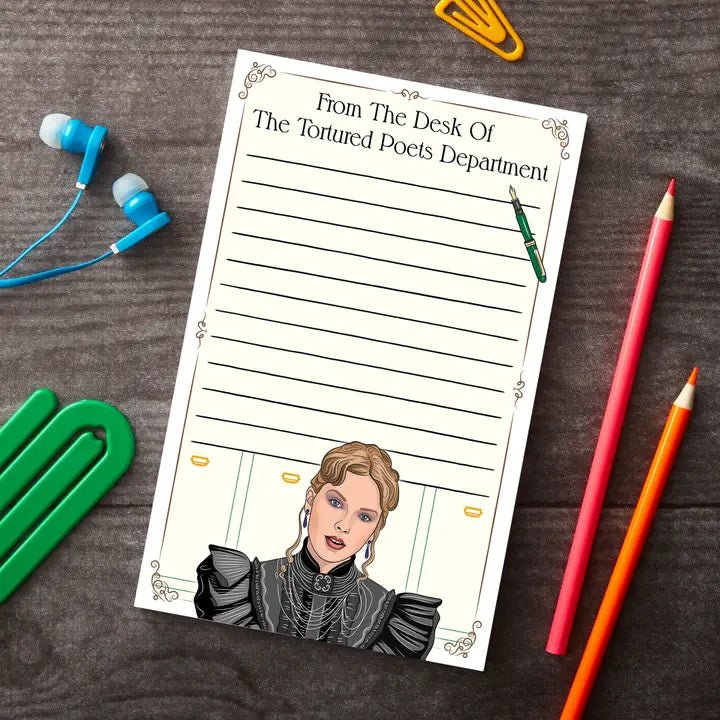 Tortured Poets Department Notepad by The Found - Owl & Goose Gifts