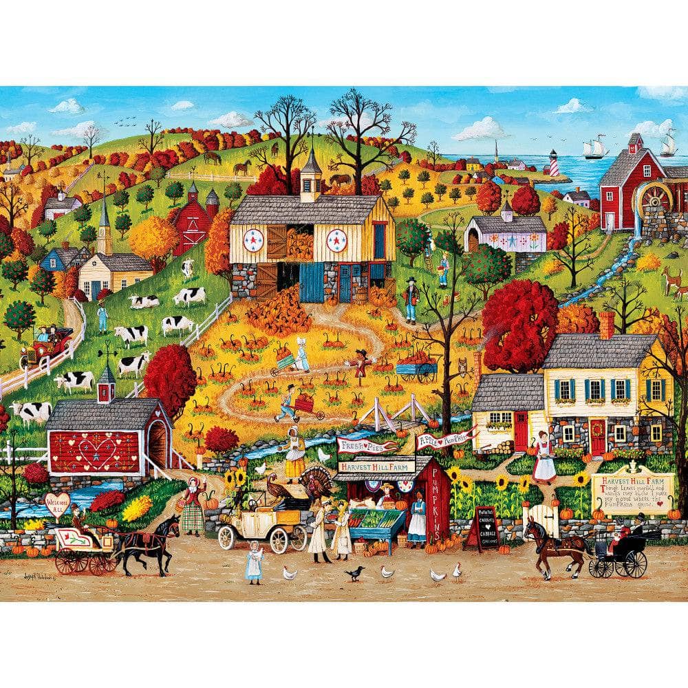 MasterPieces Homegrown Harvest Hill Farm - 750 Piece Jigsaw Puzzle