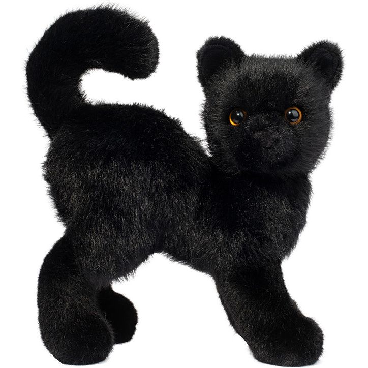 Douglas 8 Inch Scaredy the Black Cat Plush Toy