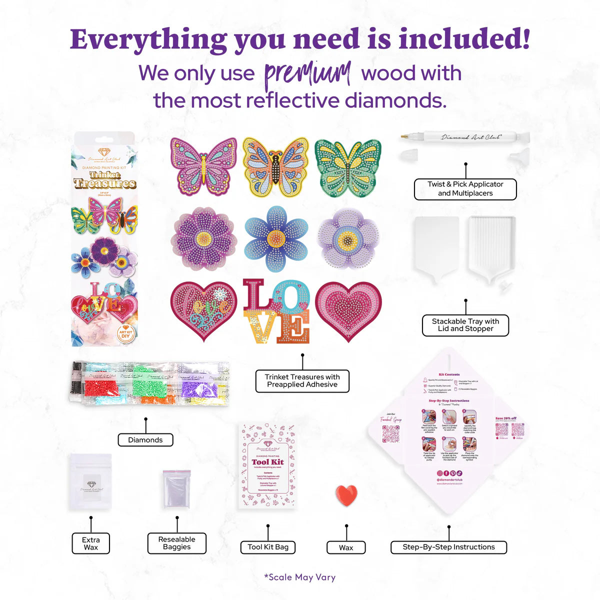 Diamond Art Club Trinket Treasures Diamond Painting Kit