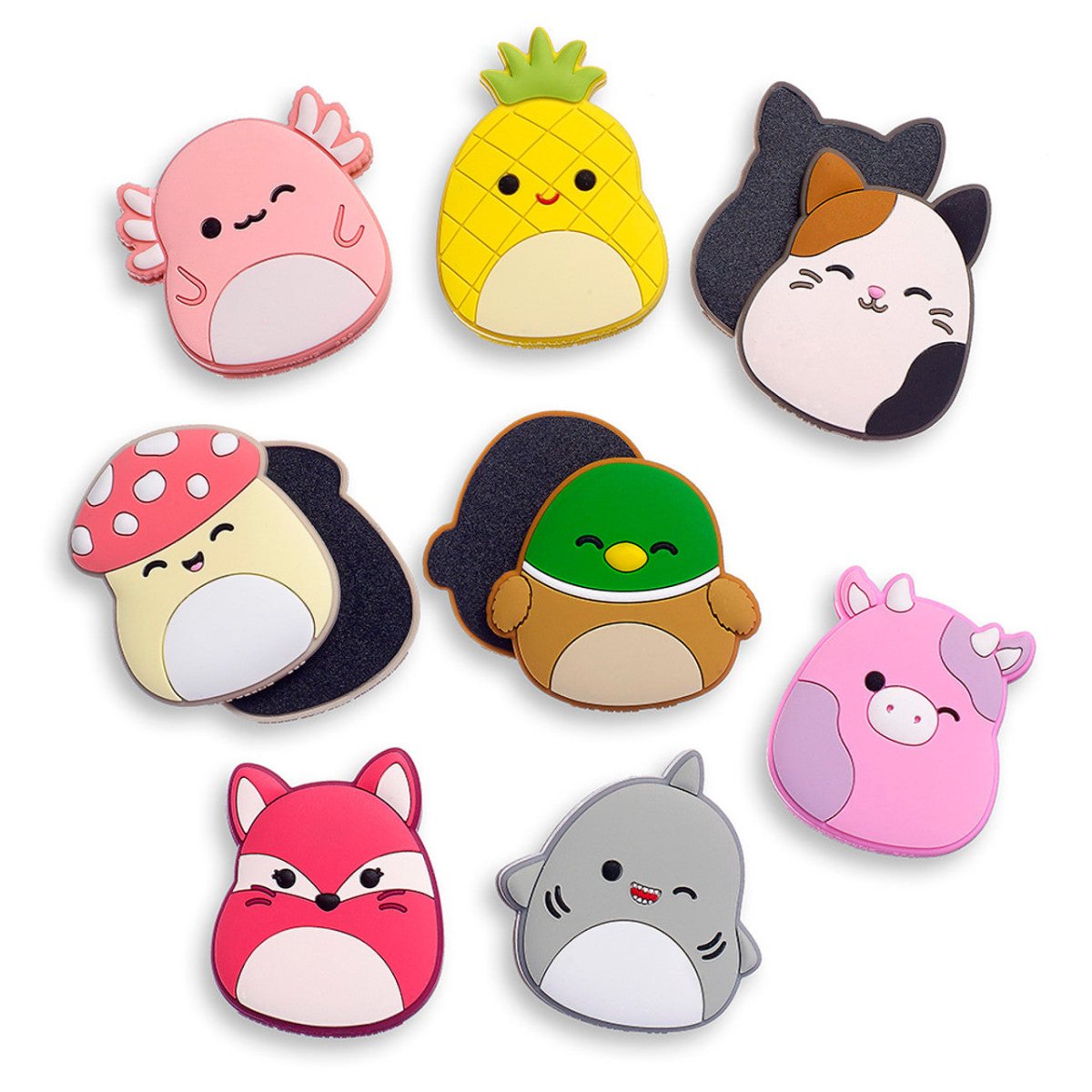 Top Trenz 2 Inch Squishmallow Magnetic Slider Fidget Toy - Owl & Goose Gifts