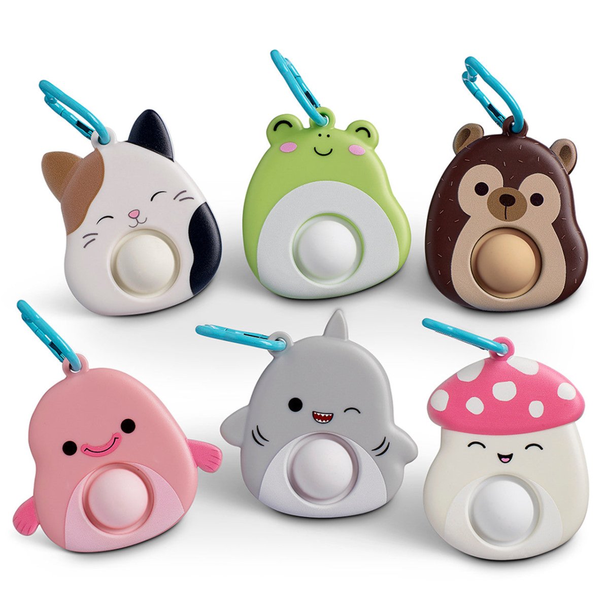 Top Trenz 3.5 Inch Squishmallow Mega Pop Keychain Fidget Toy - Owl & Goose Gifts