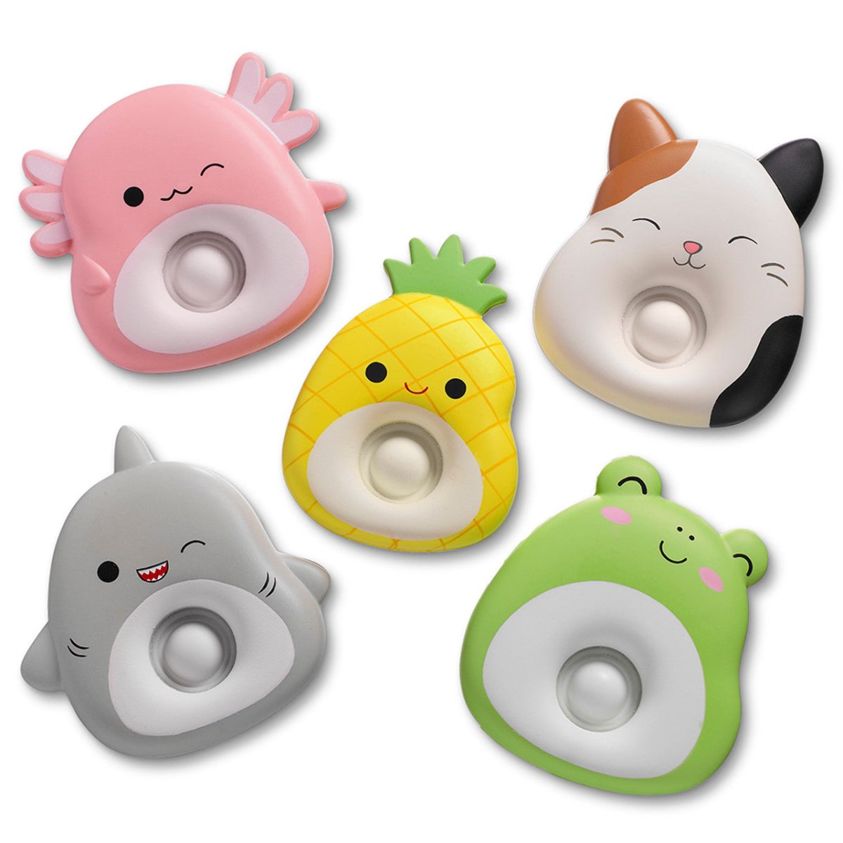 Top Trenz 5 Inch Squishmallow Cloud Pop Fidget Toy - Owl & Goose Gifts