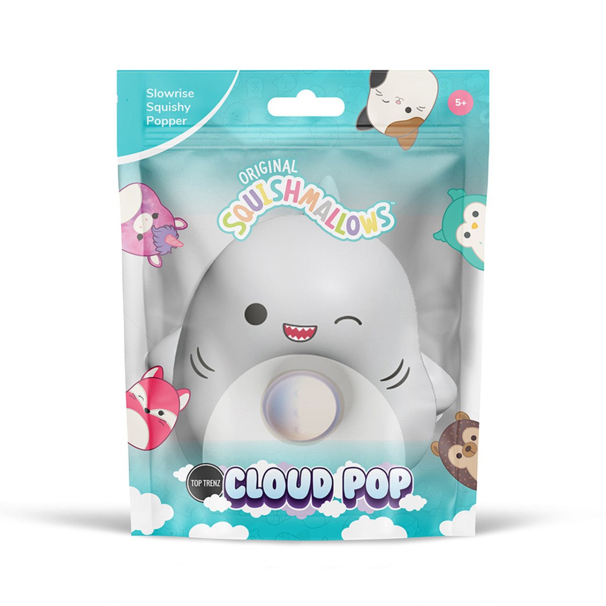 Top Trenz 5 Inch Squishmallow Cloud Pop Fidget Toy - Owl & Goose Gifts