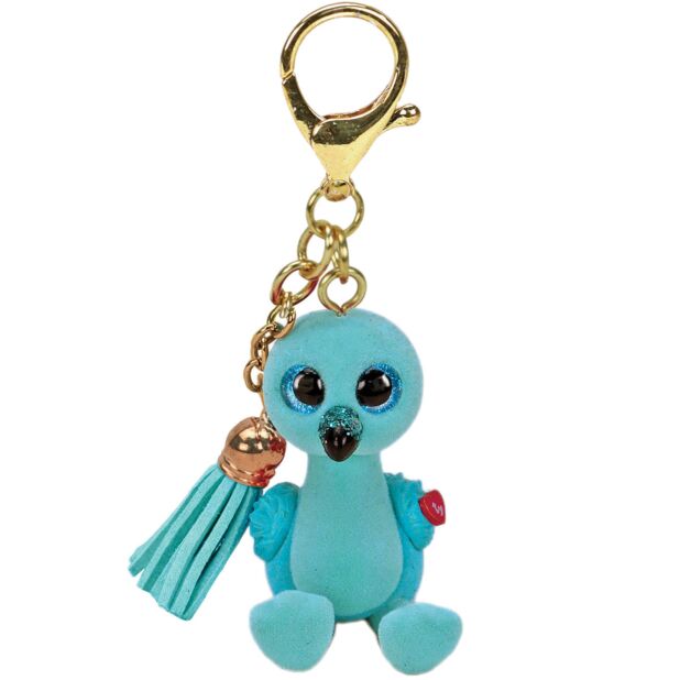 Ty Mini Boos 2.5 Inch William the Blue Flamingo Clip - Owl & Goose Gifts