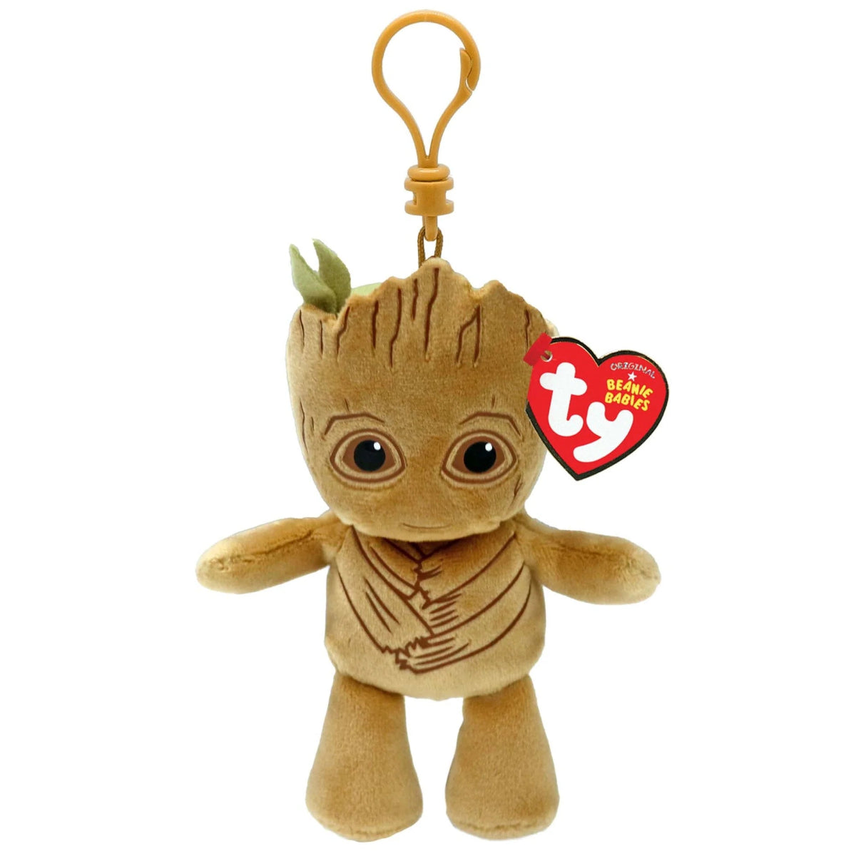 Ty Beanie Babies 4 Inch Marvel Groot Plush Clip - Owl & Goose Gifts