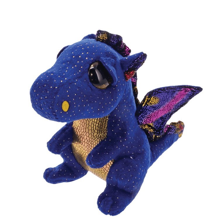 Ty Beanie Boos 6 Inch Saffire the Dragon Plush Toy - Owl & Goose Gifts