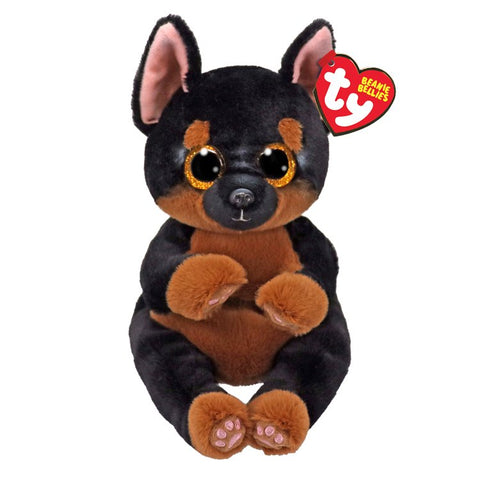 TY Ace Deutscher Schäferhund Plüschtier – 17 Cm, Aus 100% Polyester, Mit Glitzeraugen, EN-71 Geprüft