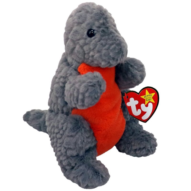 Ty Beanie Babies Emmett the Dinosaur 30th Anniversary Plush Toy - Owl & Goose Gifts