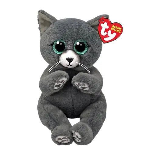 Ty Beanie Bellies 8 Inch Binx the Gray Cat Plush Toy Owl Goose Gifts