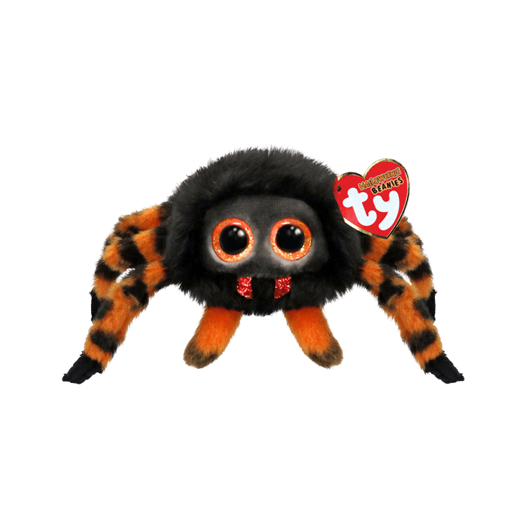 Ty Beanie Boos Mini 4 Inch Charlotte the Black Spider Halloween Plush Toy - Owl & Goose Gifts