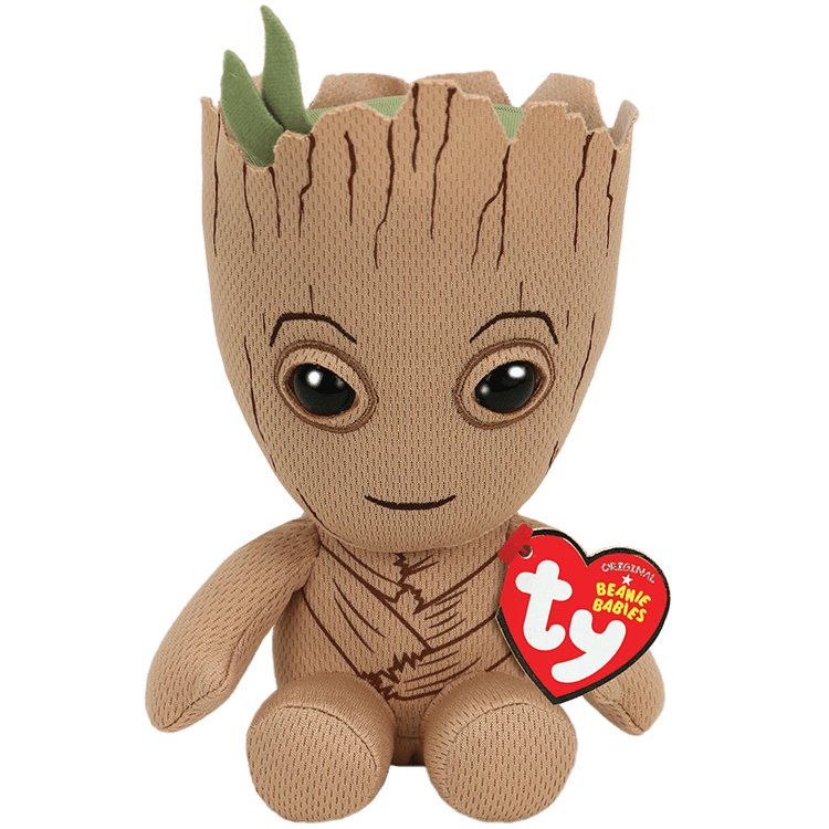 Ty Beanie Babies 8 Inch Groot Marvel Plush Toy - Owl & Goose Gifts