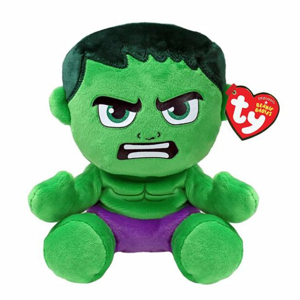 Ty Beanie Babies 8 Inch Hulk Marvel Plush Toy - Owl & Goose Gifts