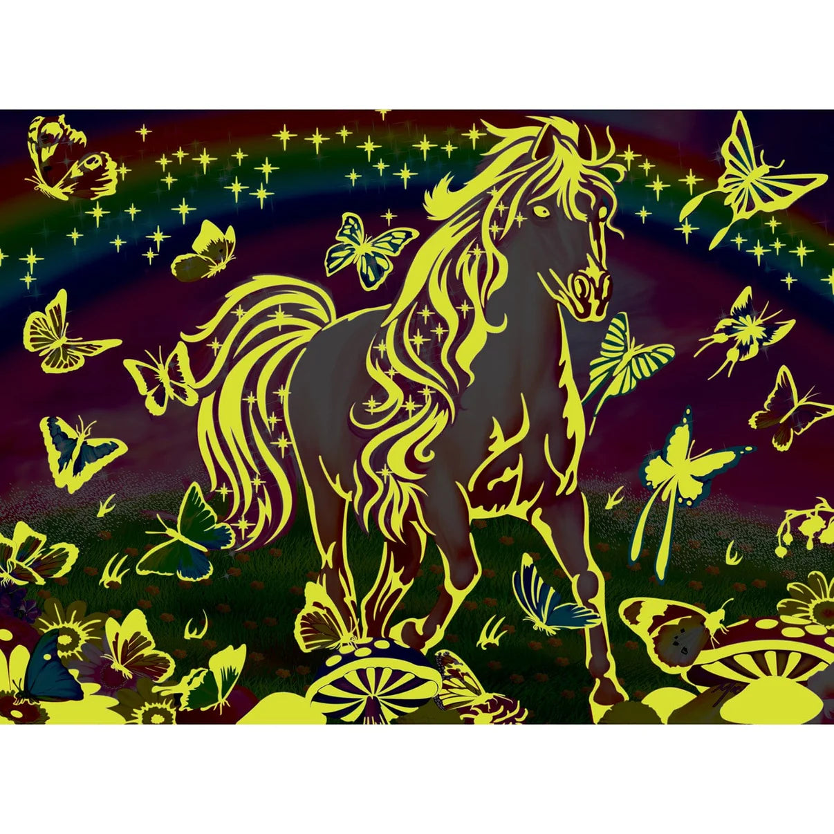 MasterPieces Rainbow World - 60 Piece Glow in the Dark Jigsaw Puzzle