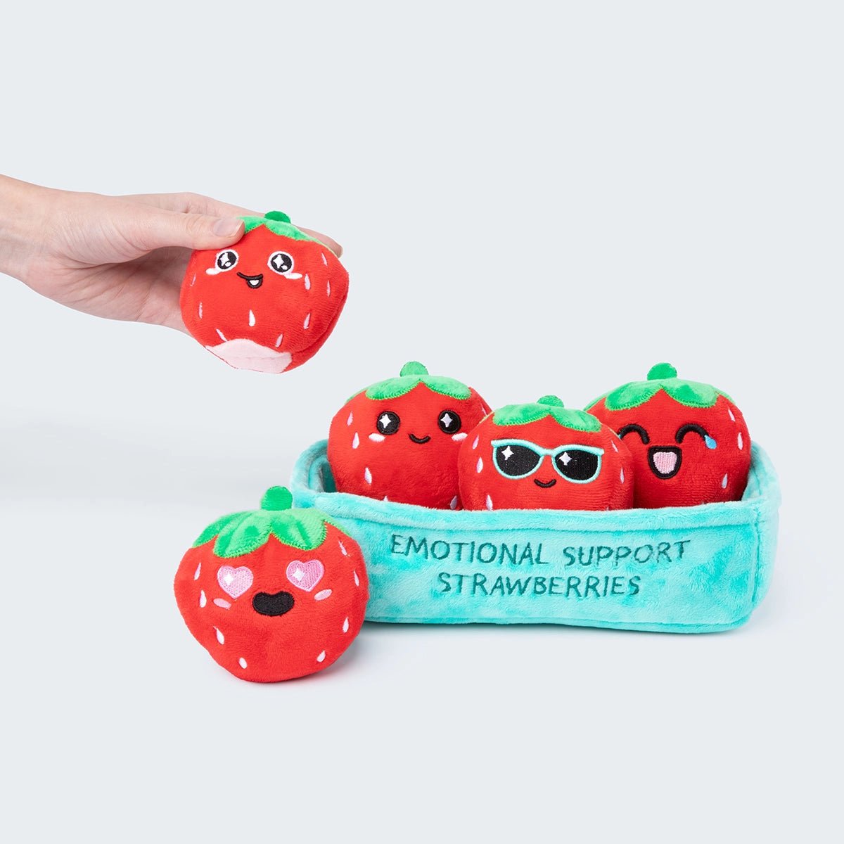 Emotional Support Strawberries Set of 5 Plush Toys by What Do You Meme - Owl & Goose Gifts