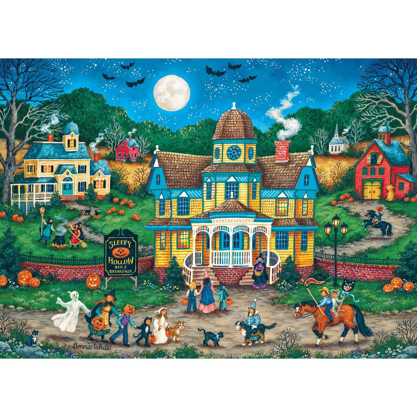 MasterPieces The Tag Along Halloween - 1000 Piece Glow in the Dark Jigsaw Puzzle