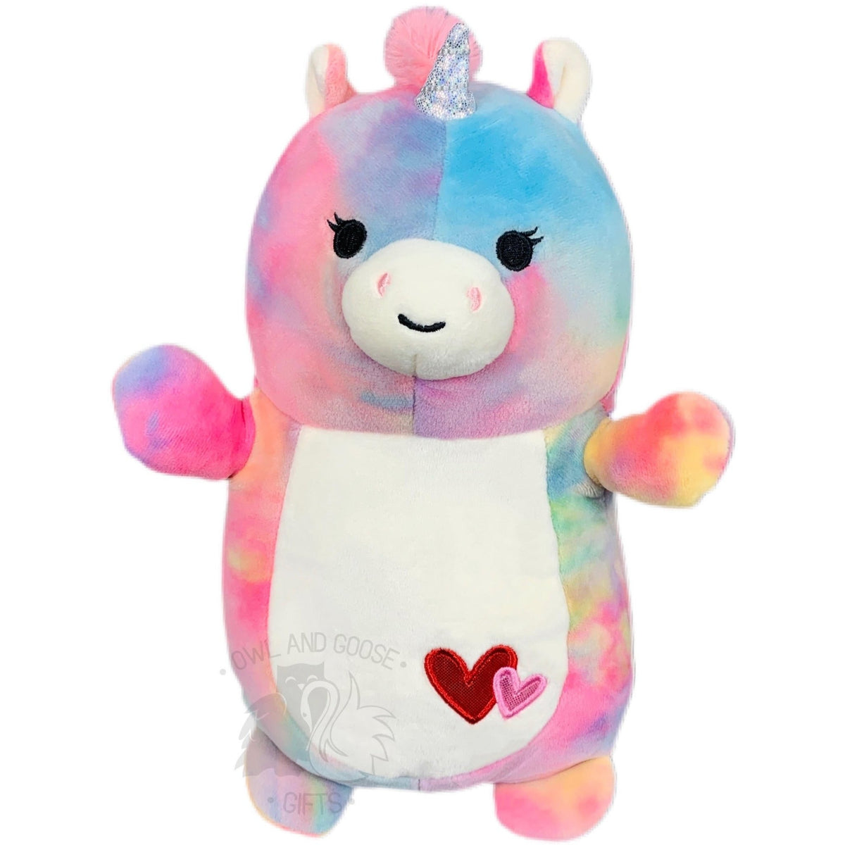 Squishmallow 10 Inch Esmeralda the Unicorn Valentine Hug Mees Plush Toy ...