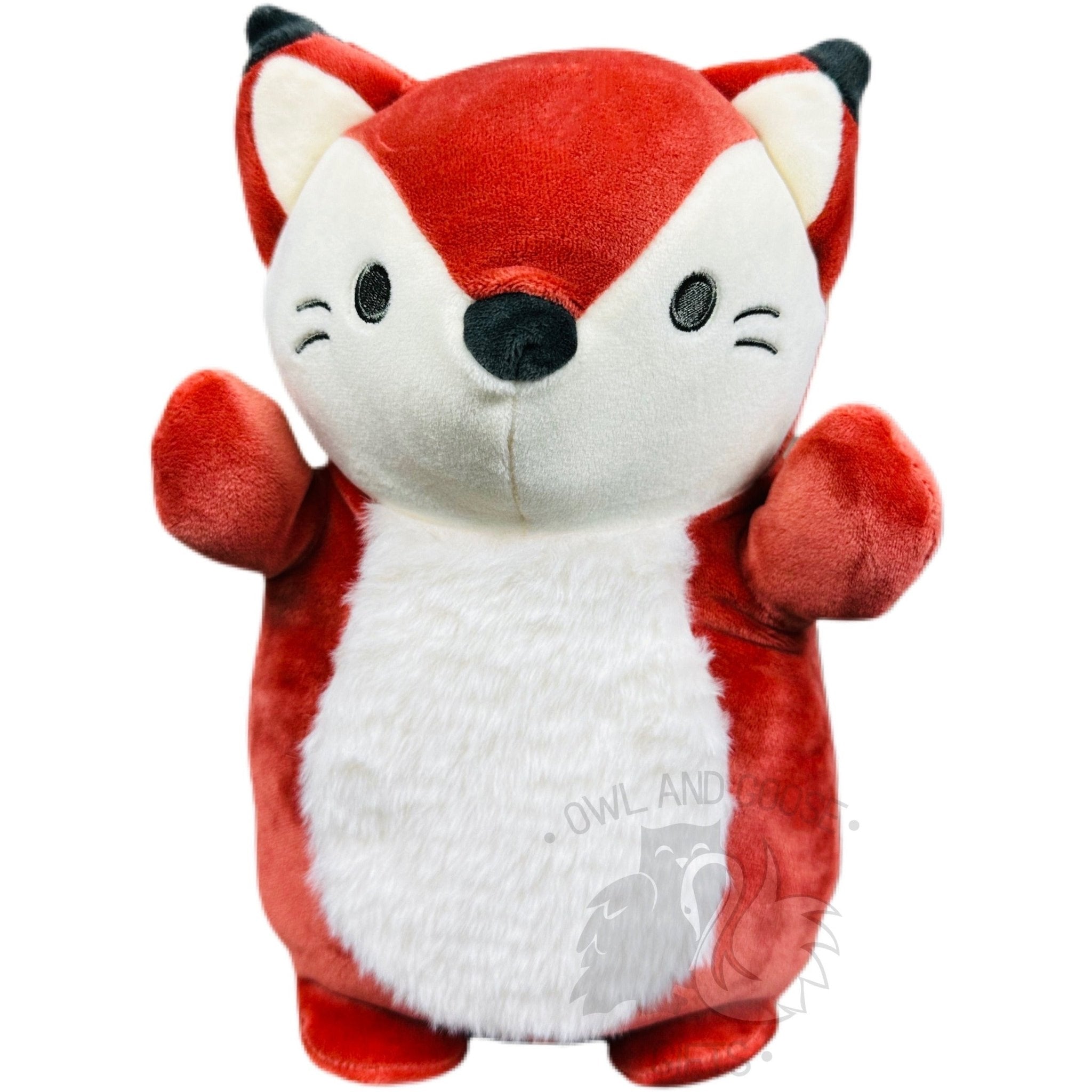 Squishmallow 10 Inch James the Fox Hug Mees Plush Toy Owl & Goose Gifts