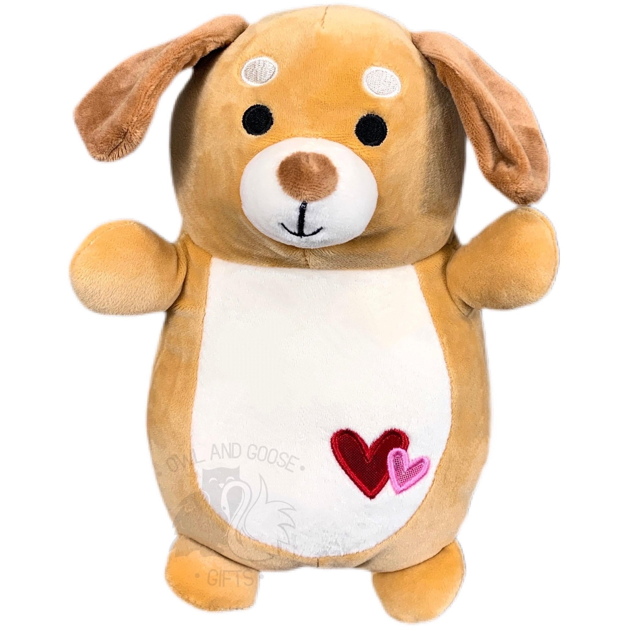 Squishmallow 10 Inch Sam the Dog Valentine Hug Mees Plush Toy - Owl ...