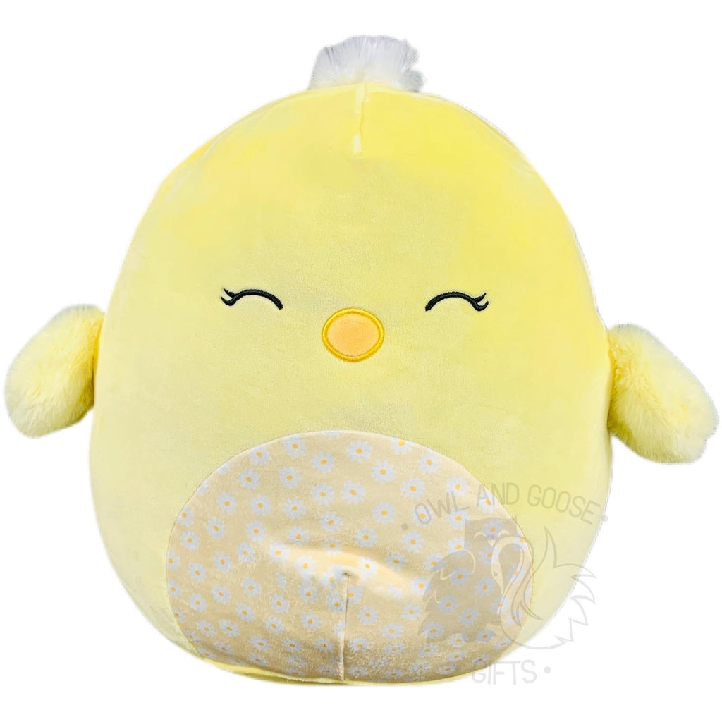 Squishmallow 12 Inch Aimee the Chick Floral Easter Plush Toy - Owl & Goose Gifts