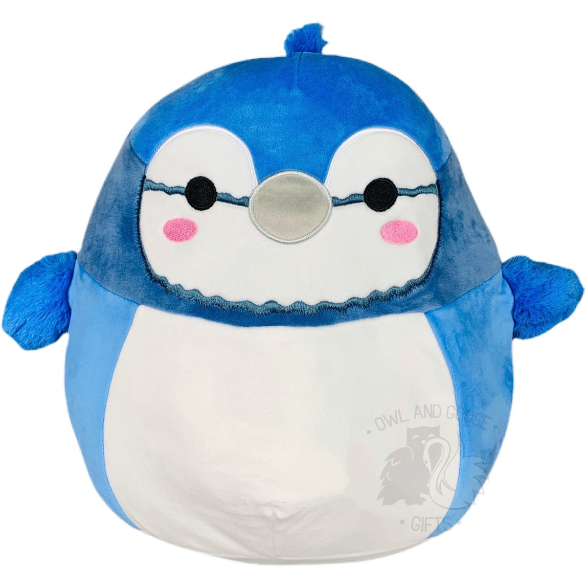Squishmallow 12 Inch Babs the Blue Jay Plush Toy - Owl & Goose Gifts