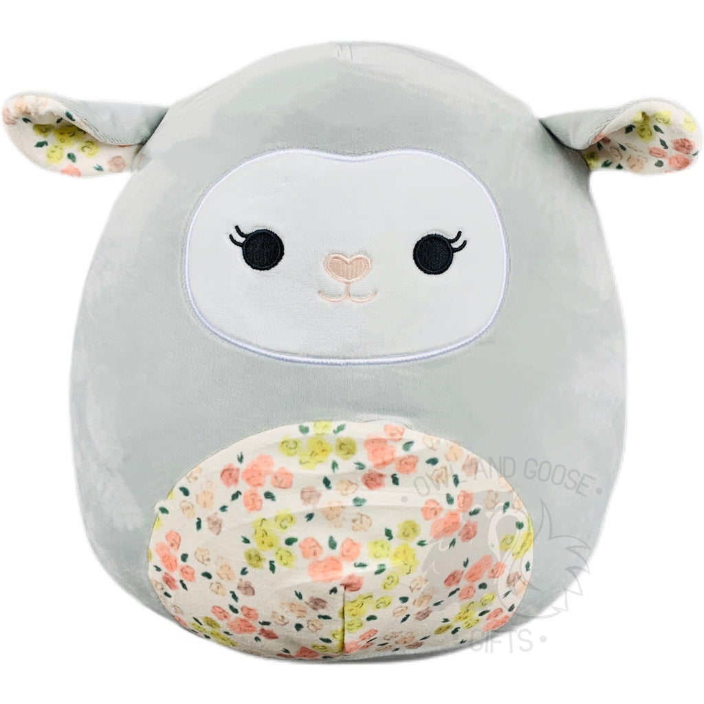 Squishmallow 12 Inch Elea the Lamb Floral Easter Plush Toy - Owl & Goose Gifts
