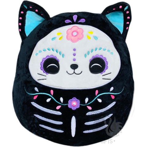 Squishmallow 12 Inch Jana the Cat Day of the Dead Plush Toy - Owl & Goose Gifts