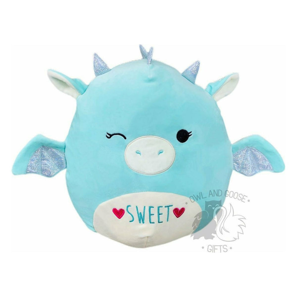 Squishmallow 12 Inch Palasha the Dragon Valentine's Plush Toy - Owl & Goose Gifts