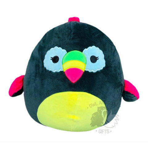 Squishmallow 12 Inch Tito the Toucan Blacklight Plush Toy - Owl & Goose Gifts