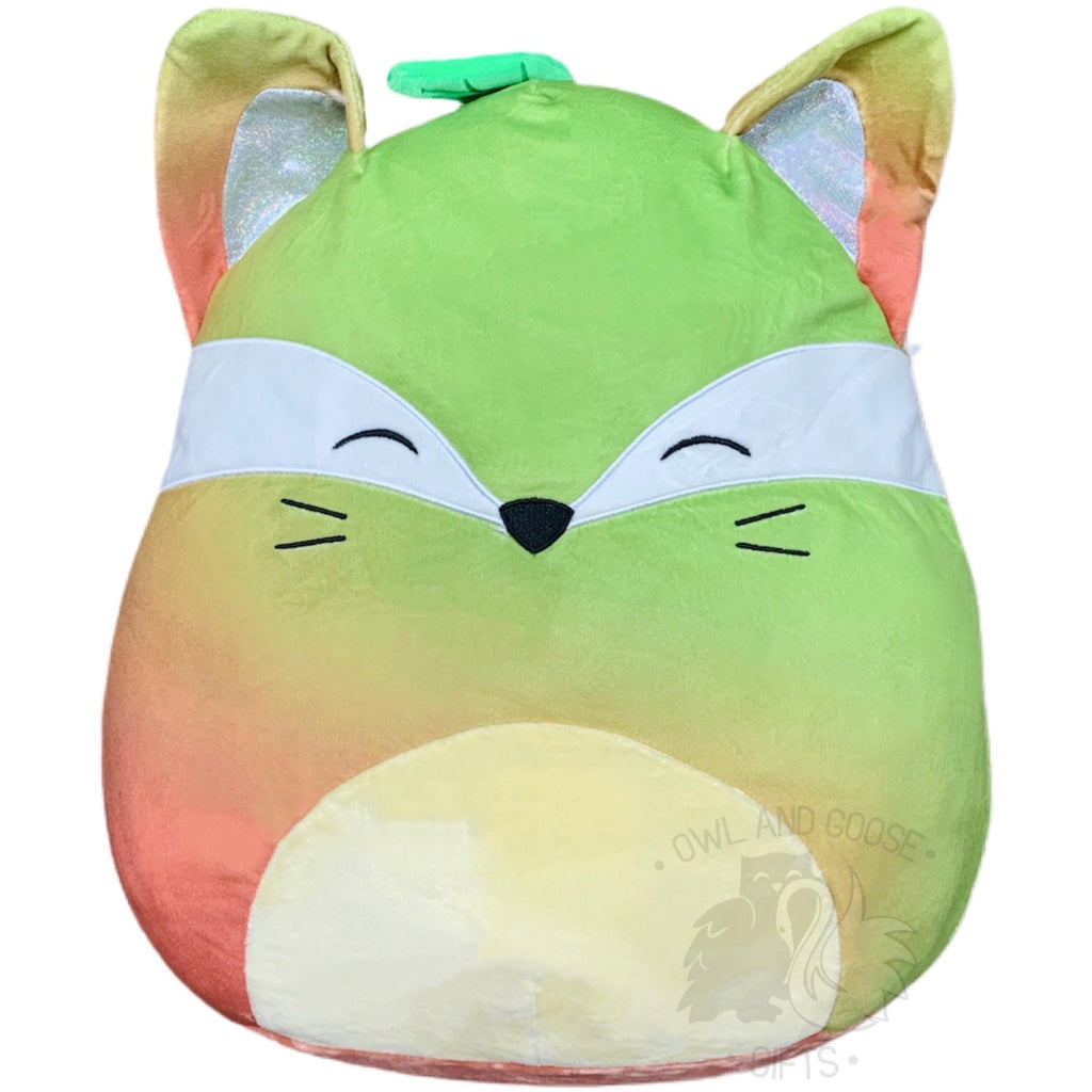 Squishmallow 14 Inch Fifi the Fox in Pear Costume Plush Toy - Owl & Goose Gifts