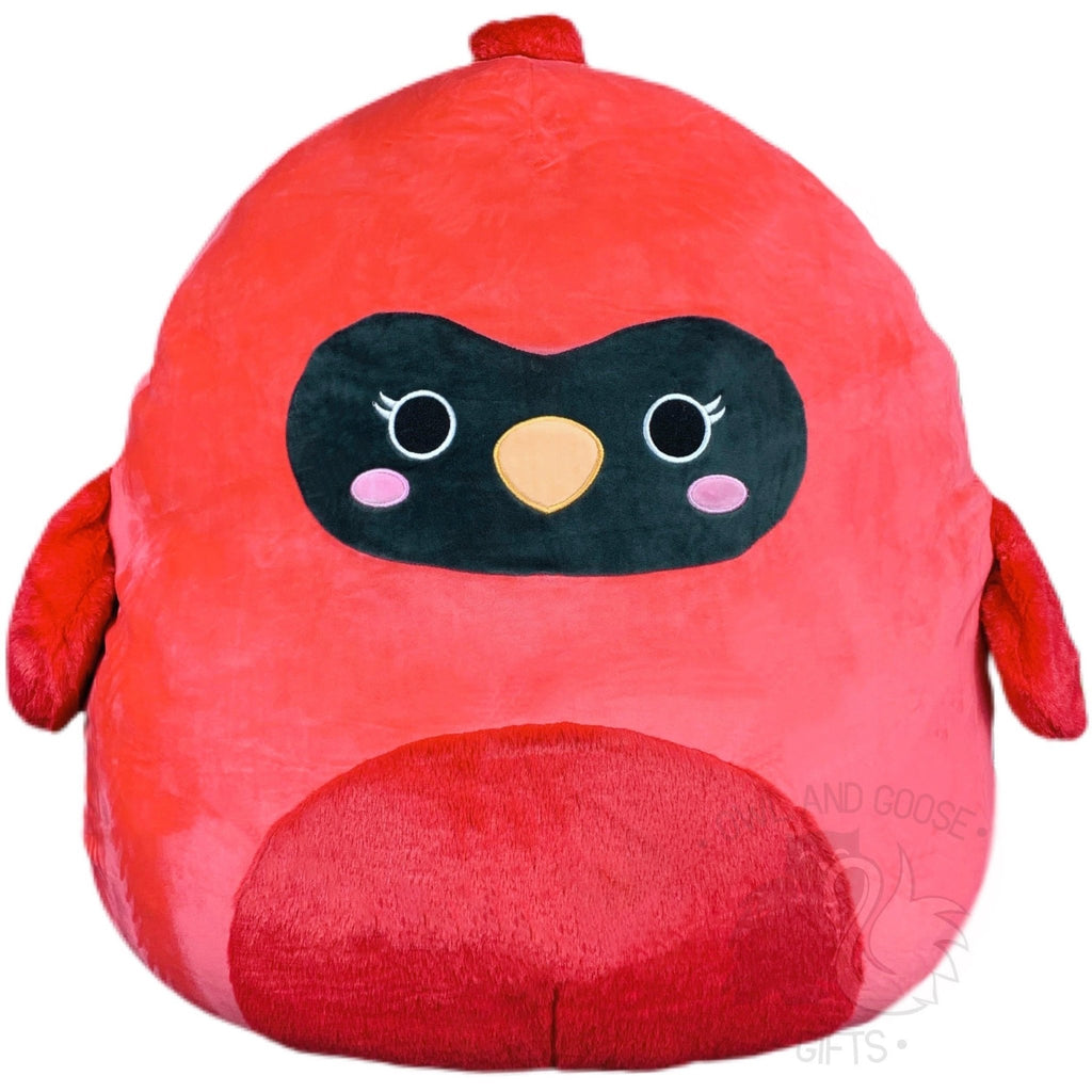 Squishmallow 24 Inch Cazlan the Cardinal Plush Toy - Owl & Goose Gifts