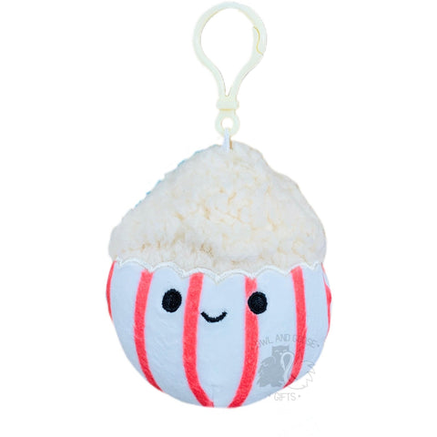 Squishmallow 3.5 Inch Arnel the Popcorn Plush Clip - Owl & Goose Gifts