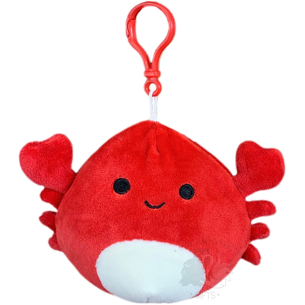 Squishmallow 3.5 Inch Carlos the Crab Plush Clip - Owl & Goose Gifts