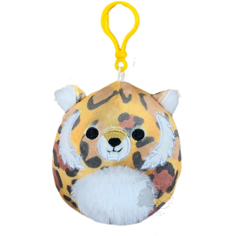 Squishmallow 3.5 Inch Cherie the Sabre Tooth Tiger Plush Clip - Owl & Goose Gifts