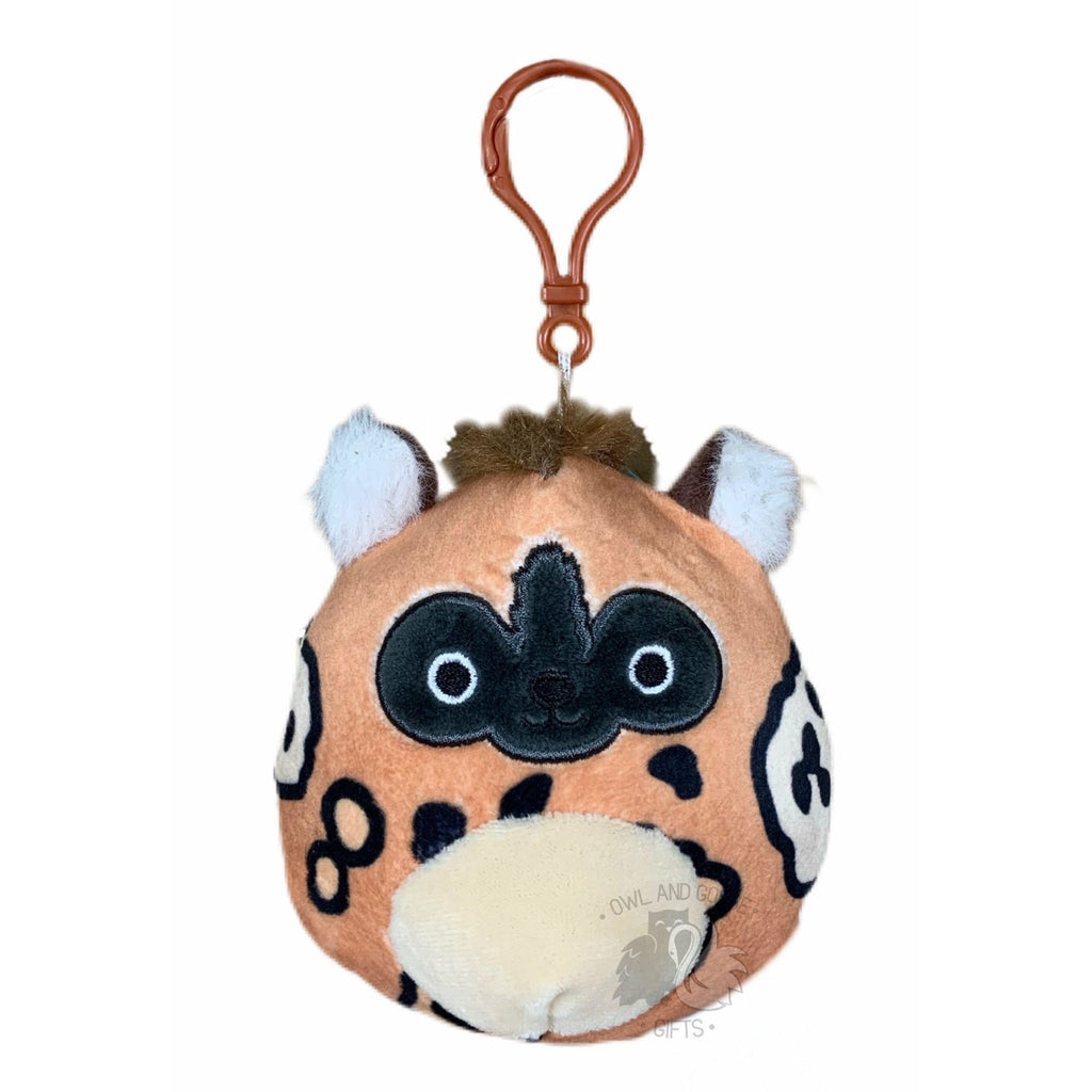 Squishmallow 3.5 Inch Deeto the African Wild Dog Plush Clip - Owl & Goose Gifts