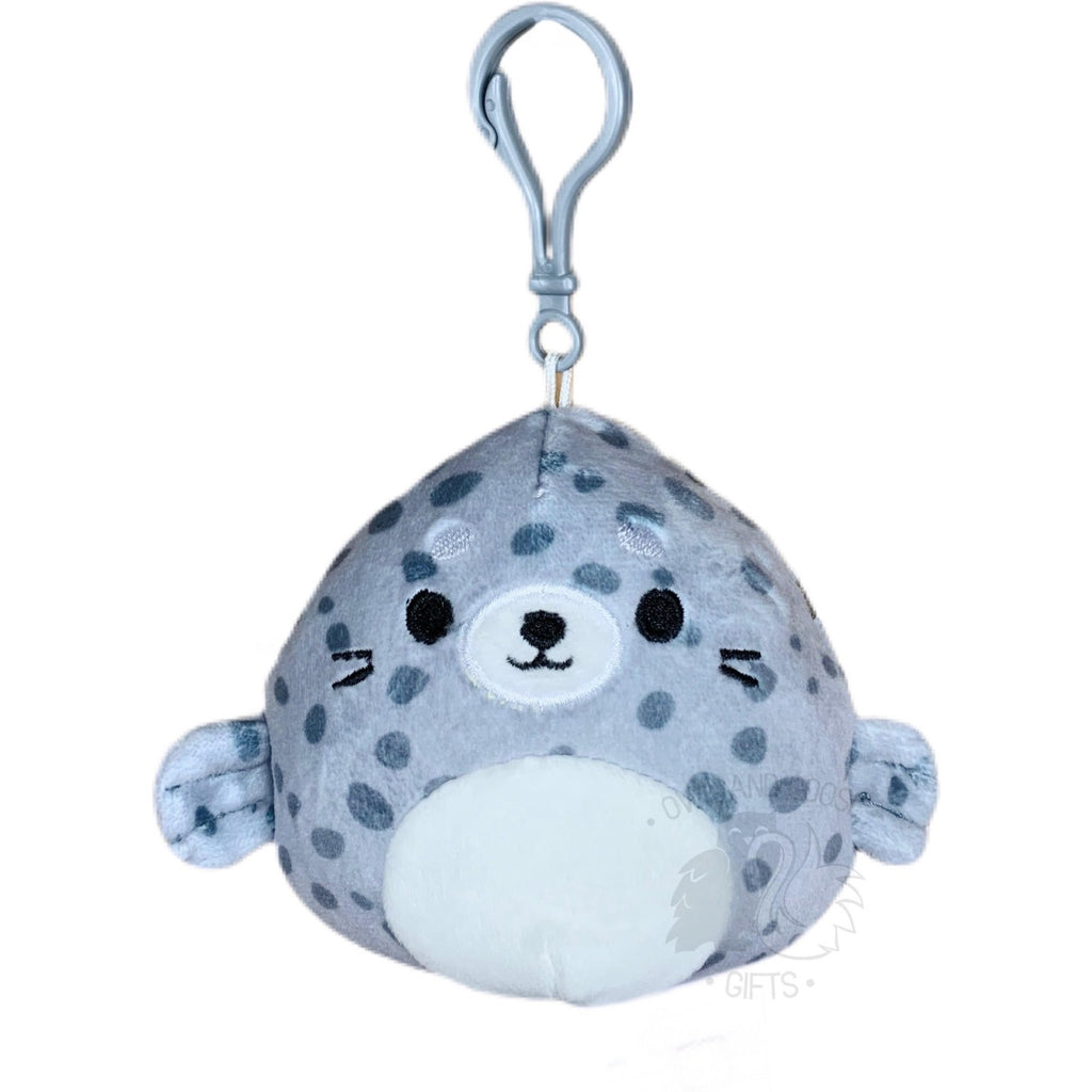Squishmallow 3.5 Inch Odile the Seal Plush Clip - Owl & Goose Gifts