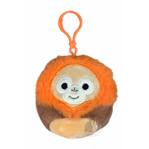 Squishmallow 3.5 Inch Robb the Orangutan Plush Clip - Owl & Goose Gifts