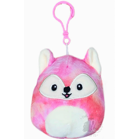 Squishmallow 3.5 Inch Sabine the Fox Plush Clip - Owl & Goose Gifts