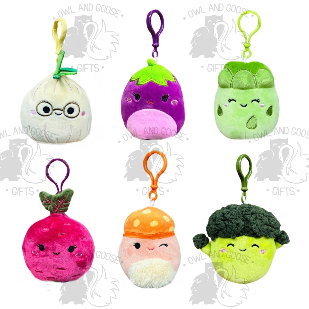 Squishmallow 3.5 Inch Vegetable Squad Set of 6 - Isolde, Glena, Anara ...