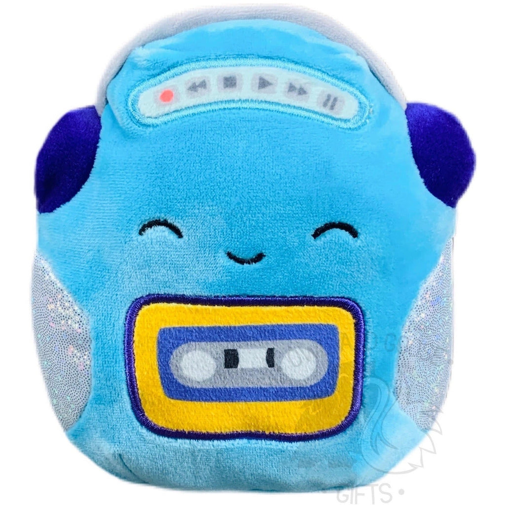 Squishmallow 5 Inch Adrian the Cassette Player Plush Toy - Owl & Goose Gifts