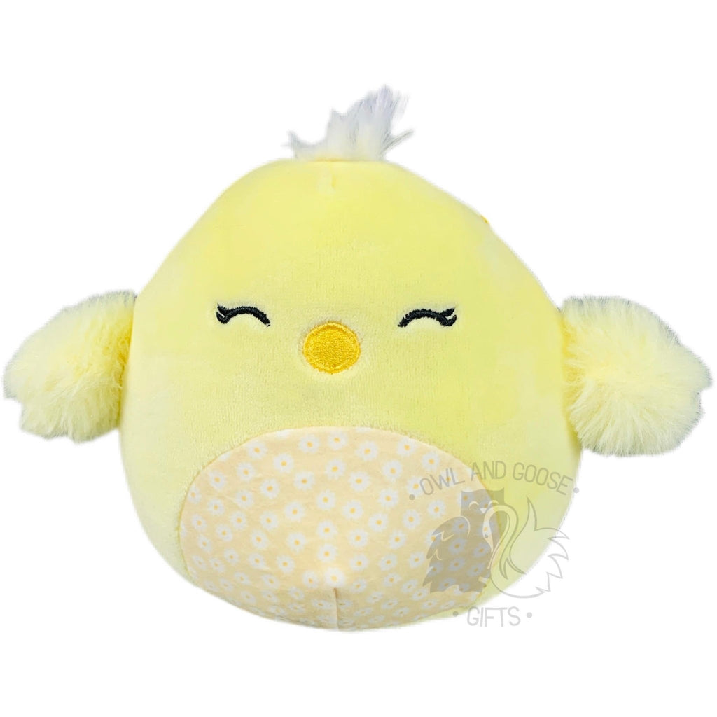 Squishmallow 5 Inch Aimee the Chick Floral Easter Plush Toy - Owl & Goose Gifts